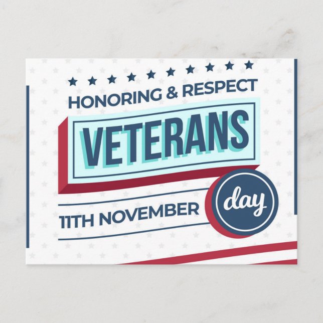 Thank you for your service  postcard (Front)
