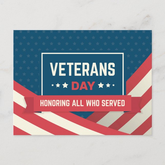 Thank you for your service  postcard (Front)