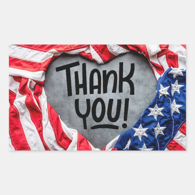 Thank you for Your Service!  Sticker (Front)
