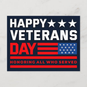 Thank You for Your Service: Veterans Day 2025  Holiday Postcard