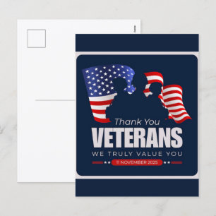 Thank You for Your Service: Veterans Day 2025  Holiday Postcard