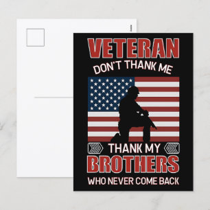 Thank You for Your Service: Veterans Day 2025  Holiday Postcard