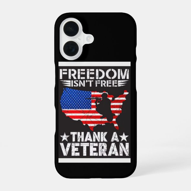 Thank You for Your Service: Veterans Day 2025  iPhone 16 Case (Back)