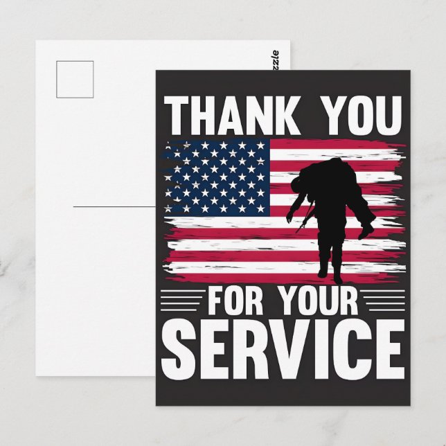 Thank You for Your Service: Veterans Day 2025  Postcard (Front/Back)