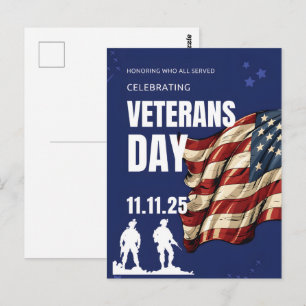 Thank You for Your Service: Veterans Day 2025 Postcard