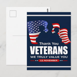 Thank You for Your Service: Veterans Day 2025  Postcard