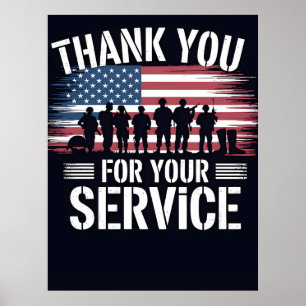 Thank You for Your Service: Veterans Day 2025 Poster
