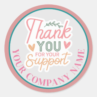 Thank You For Your Support Sticker