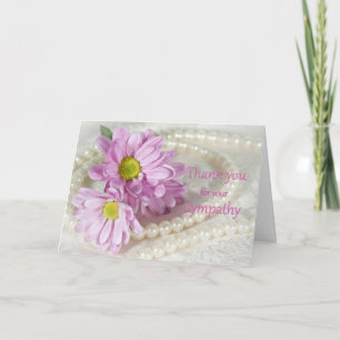 Thank You for your sympathy card with daisies