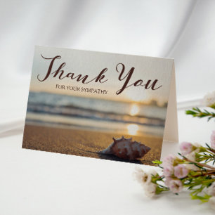 Thank You For Your Sympathy   Conch on a Beach