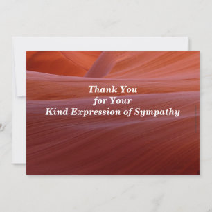 Thank You for Your Sympathy Golden Canyon Swirl Card