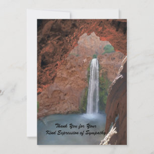 Thank You for Your Sympathy, Waterfall Note Card