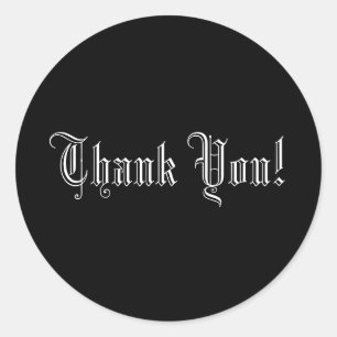 Thank You! Formal Wedding Text Envelope Seal