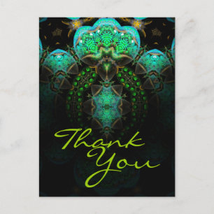 Thank You Fractal Art Postcard - Customized
