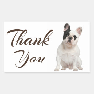 Thank You French Bulldog Puppy Dog Sticker