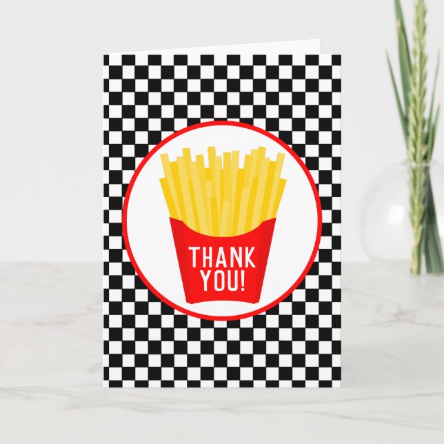 Thank You French Fries Card (Front)