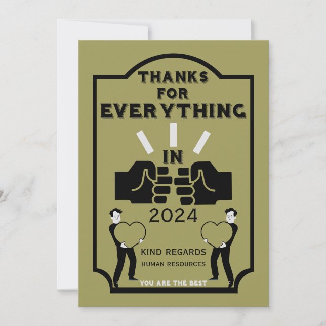 Thank You From Human Resources (Front)