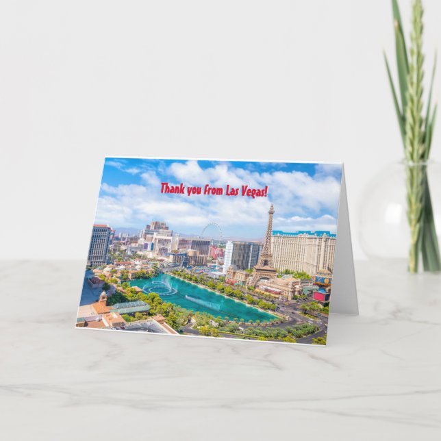 Thank you from Las Vegas V 3.0 Card (Front)