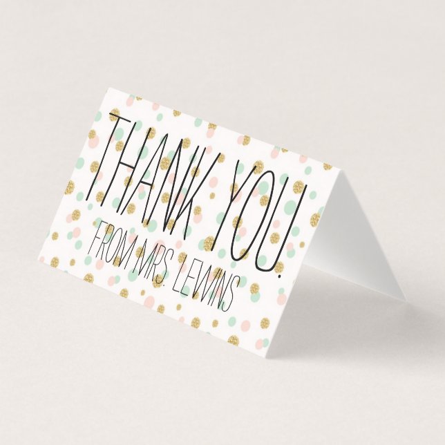 Thank you from Mrs (Teacher) Newly Bride (Front)