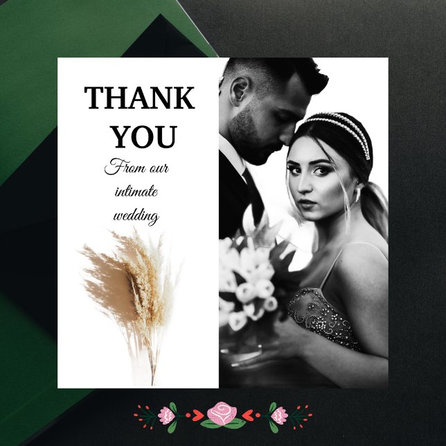 Thank You from Our Intimate Wedding Card (Creator Uploaded)