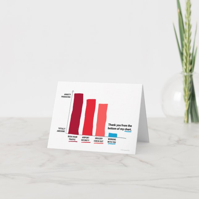 Thank You From The Bottom of My Chart Folded Card (Front)