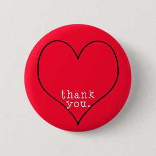 Thank you from the bottom of my heart 2 inch round button