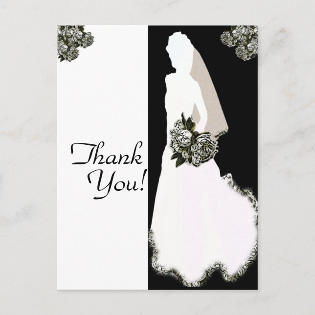 Thank You From the Bride Post Cards (Front)