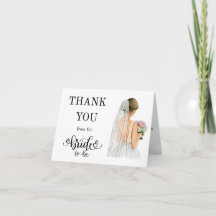 Thank you from the Bride to Be
