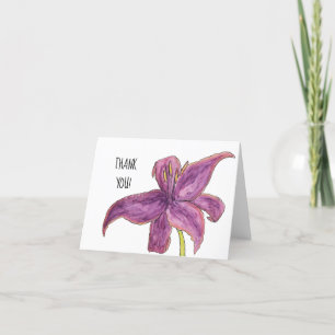 Thank You From the Flowers Card