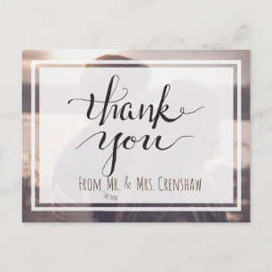 Thank You from the New Mr. and Mrs. Postcard