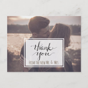 Thank You from the New Mr. and Mrs. Postcard