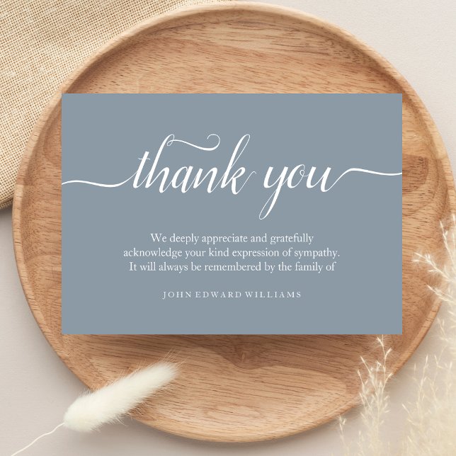 Thank You Funeral Thank You Note Card Bereavement (Sympathy Thank You Card )