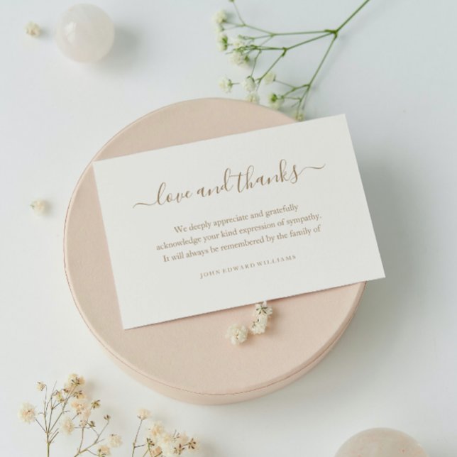 Thank You Funeral Thank You Note Card Bereavement (Creator Uploaded)