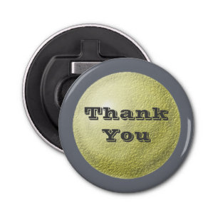 Thank You General Appreciation Token Golden Orb Bottle Opener