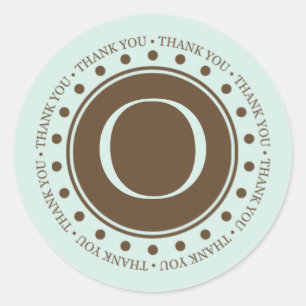 Thank You Gift Monogrammed Labels Gift Seals