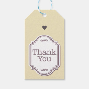 Thank you gift tag