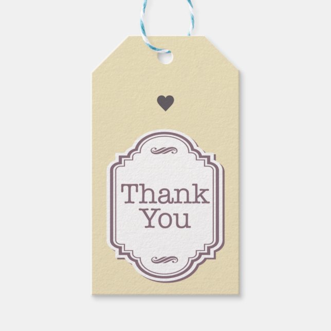 Thank you gift tag (Front)