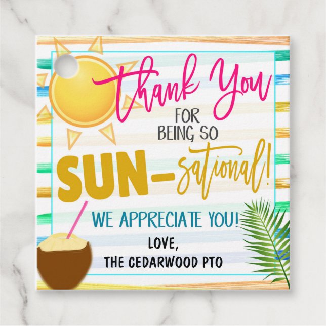 Thank You Gift Tag (Front)
