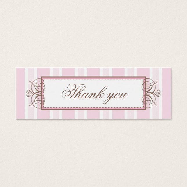 THANK YOU GIFT TAG :: paris stripe (Front)