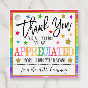 Thank You Gift Tags