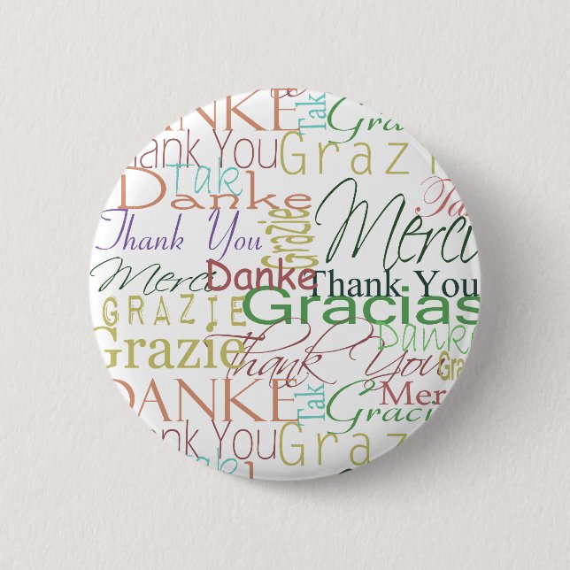 Thank You Gifts 2 Inch Round Button (Front)