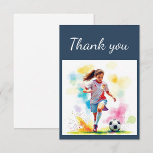 Thank You Girls Soccer Player Coach, Game Sport Card