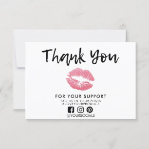 Thank you Glitter Lips Media Insert