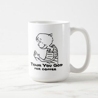 THANK YOU GOD  FOR COFFEE COFFEE MUG
