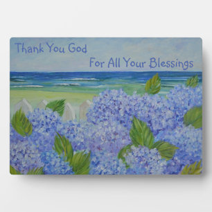 Thank You God Seashore Plaque