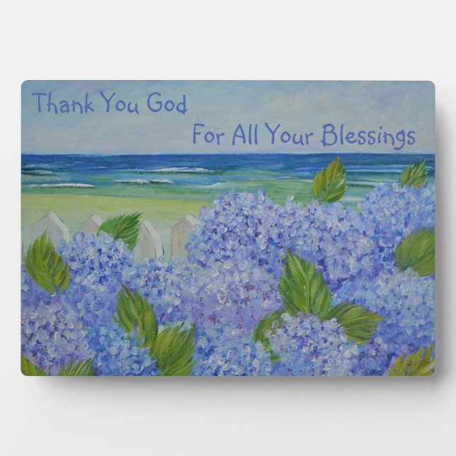 Thank You God Seashore Plaque (Front)