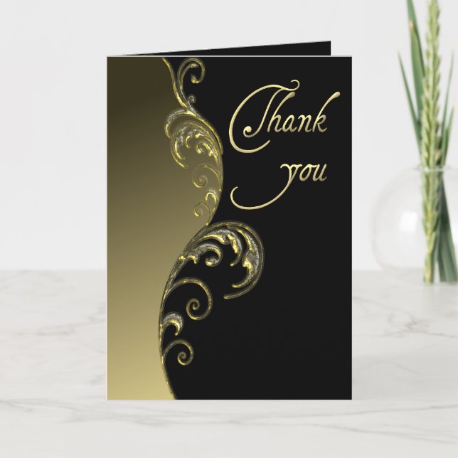 Thank You ~ Gold & Black (Front)