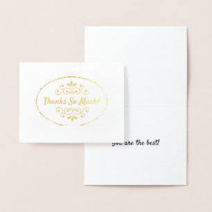 Thank You Gold Foil Note Card