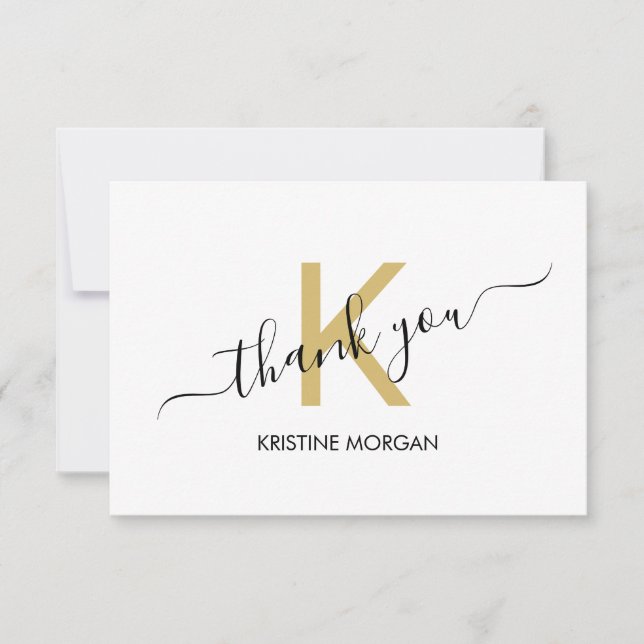 Thank you gold monogram script (Front)