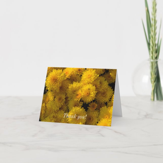 Thank you - Golden Mums Card (Front)